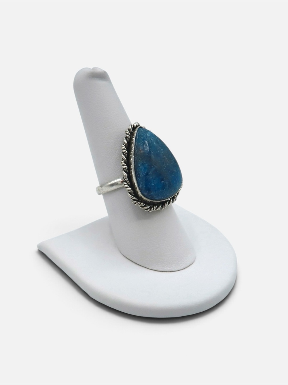 925 VINTAGE APATITE RING - Picture 2 of 3